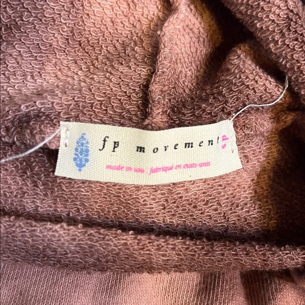 Free‎ People Movement Brown Tie-Dye Hooded Romper Size S